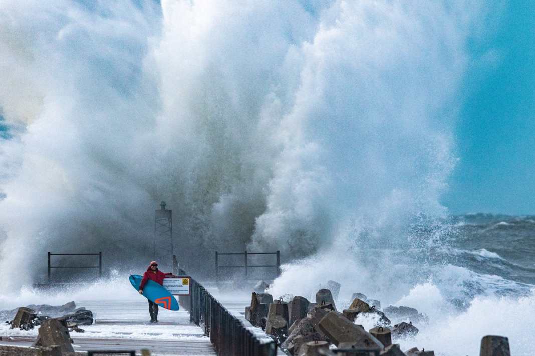 How the westerly wind develops in the North Sea