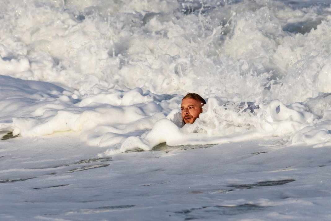 How dangerous is contaminated marine foam for surfers and water sports enthusiasts?