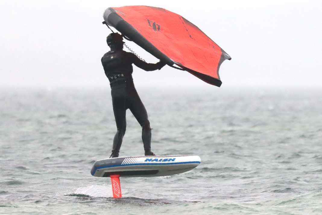 The Naish Hover Inflatable Wingboard in test