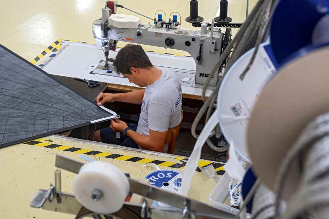 From the roll of cloth to the finished sail at the sailmaker's