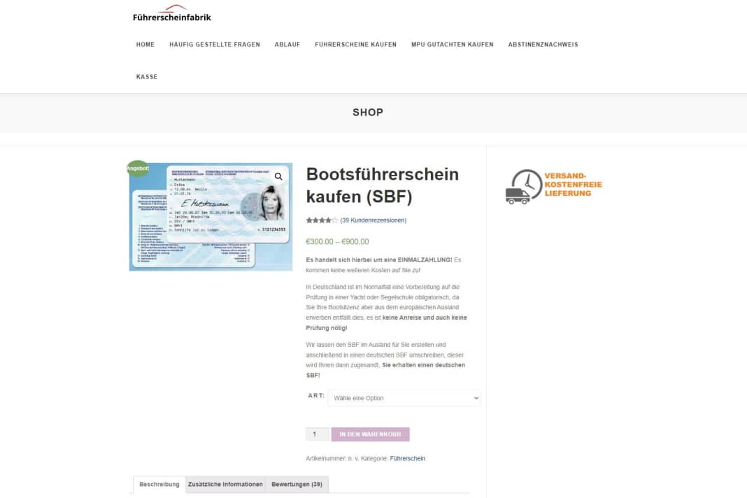 Den Bootsführerschein ganz einfach online bestellen – geht das?