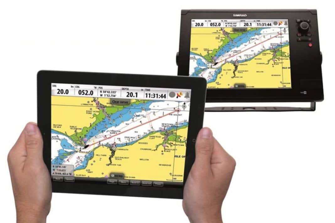 Simrad kontaktiert iPhone und iPad