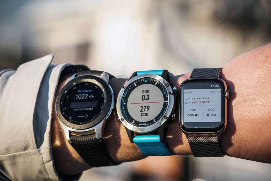 Smartwatches: Bootsdaten am Handgelenk