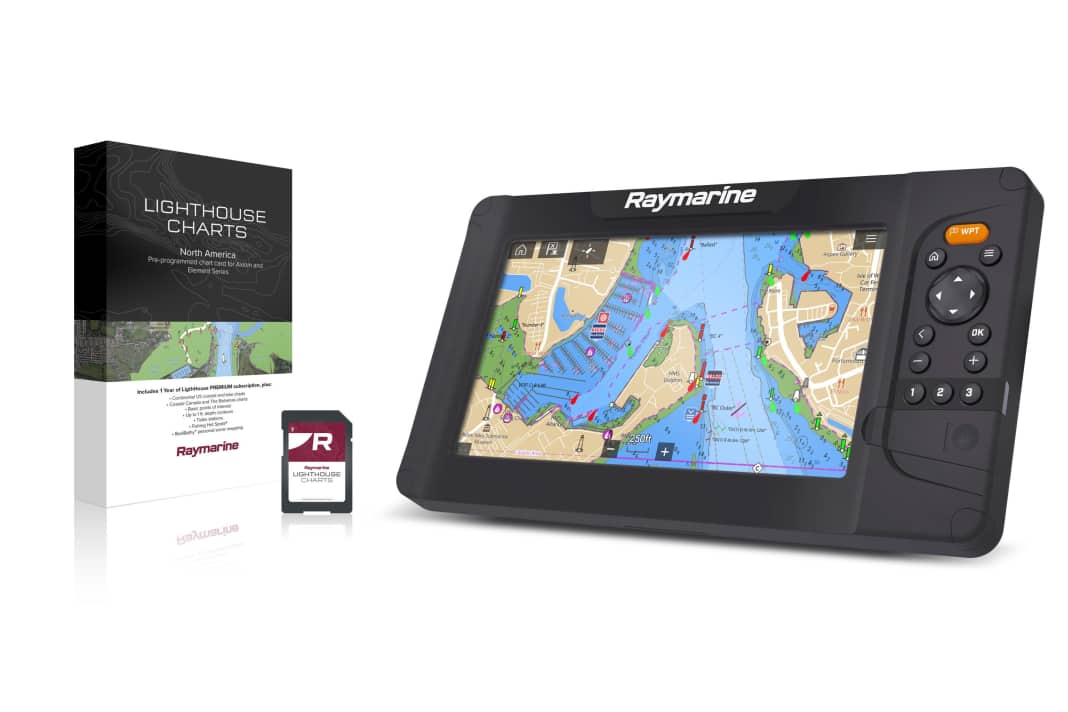 Carte Raymarine con fari disponibili per il Mare del Nord e il Mar Baltico