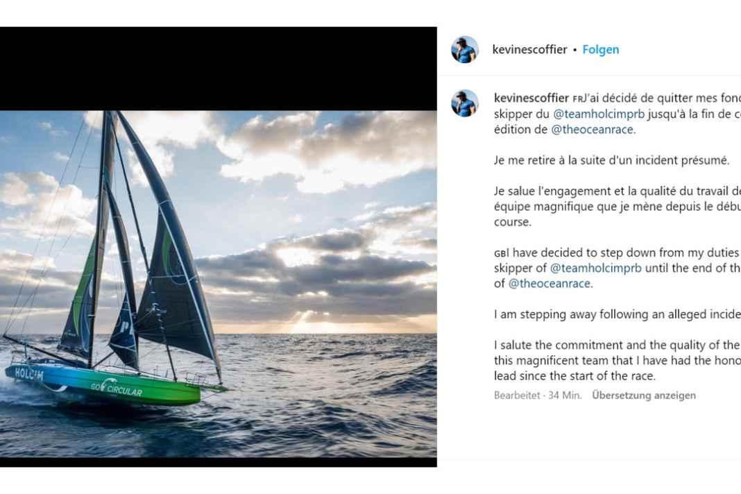 Kevin Escoffier tritt als Holcim-Skipper zurück