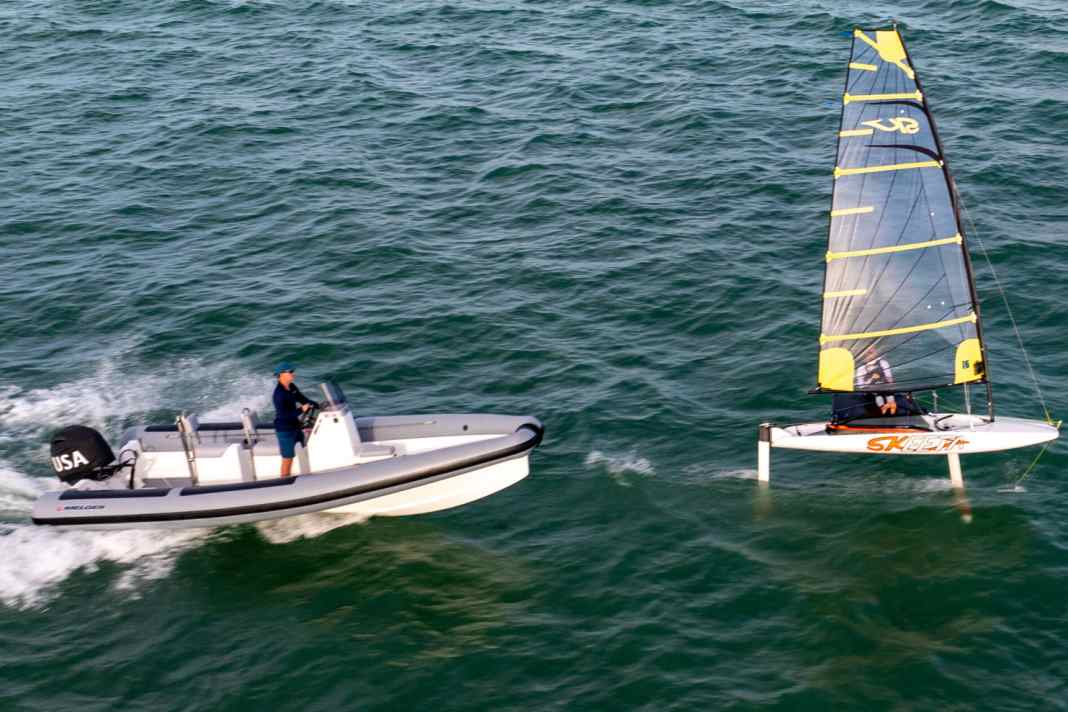 Sailboat shipyard builds motorboat especially for sail training
