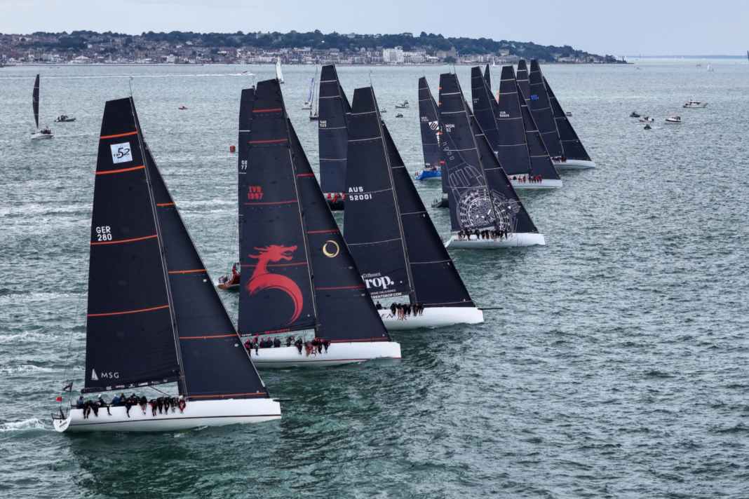 Muskelschau im Solent – Favoriten Bug an Bug