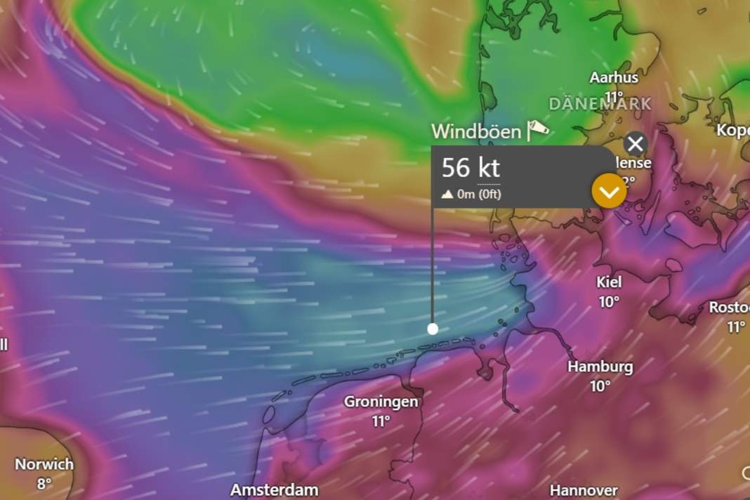 Sturmtief bringt ersten starken Herbststurm