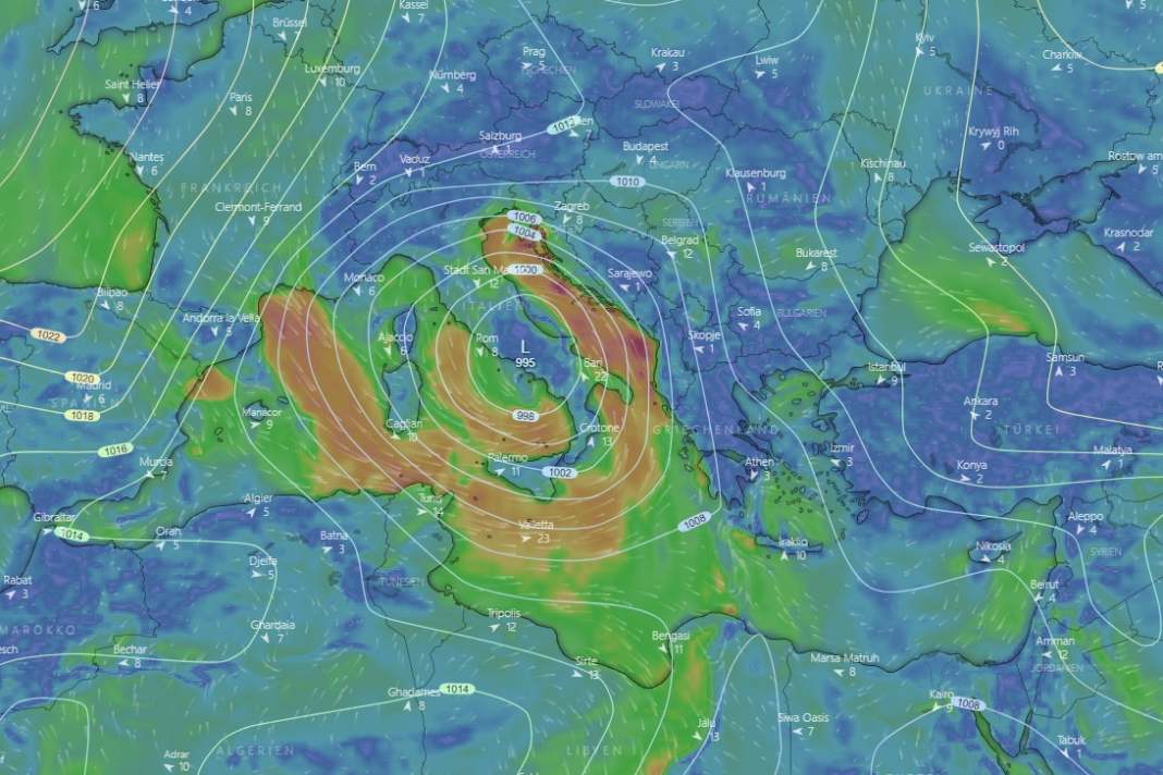 Severe storms in Croatia and Italy - climate change?