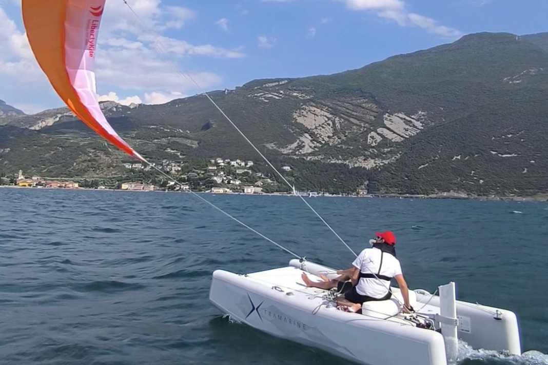 Innovative X-Fun inflatable catamaran