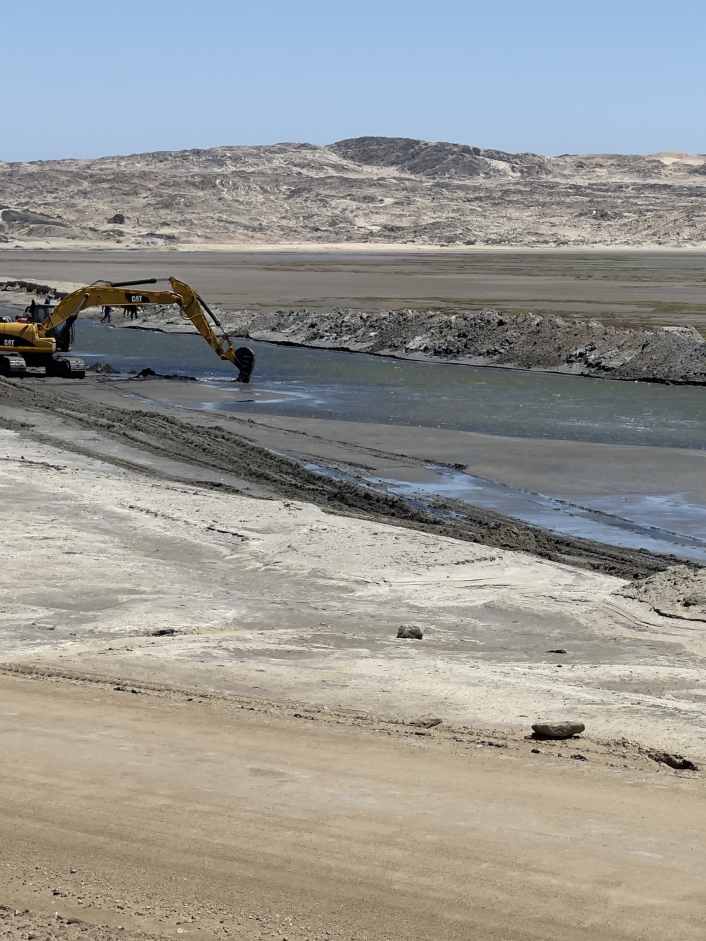 So wird der Kanal in Lüderitz auf die Speed Challenge vorbereitet