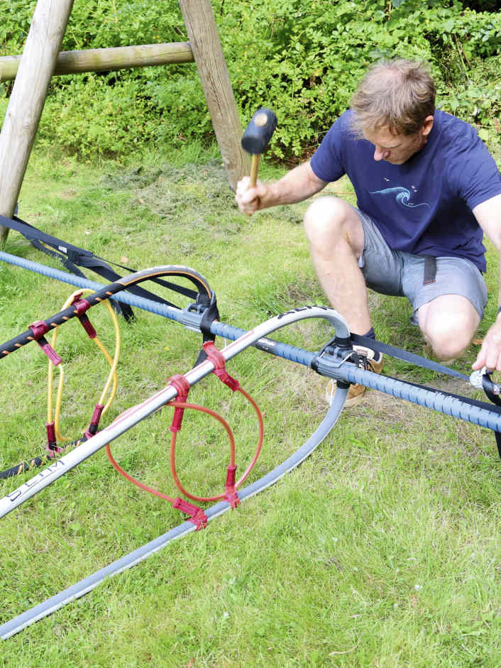 Hammer-Methode für verklemmte Masten