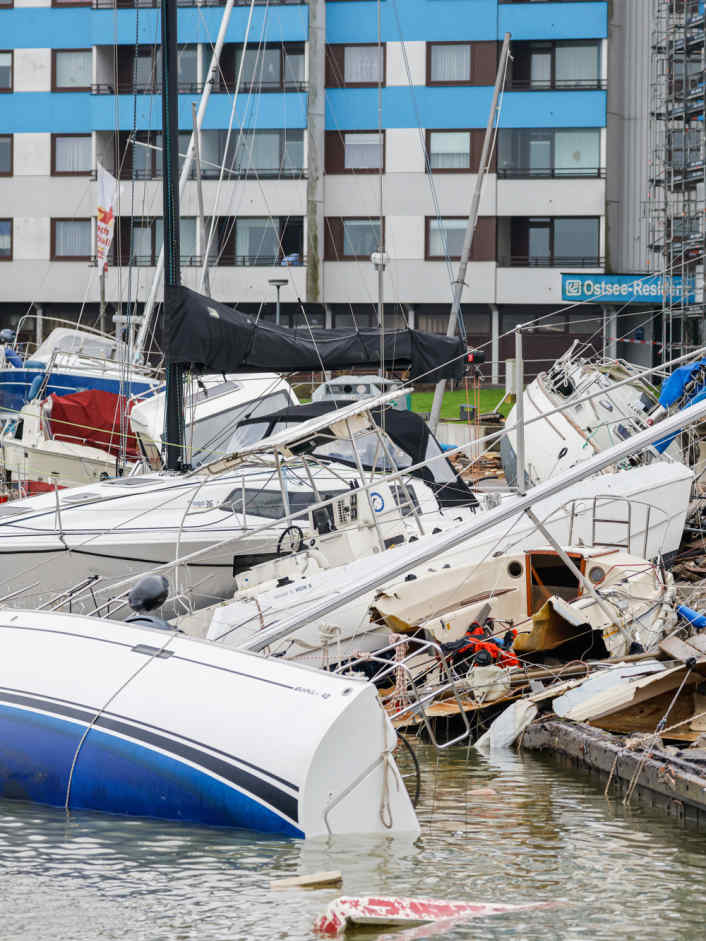 La nuit de la tempête du 20 octobre 2023 sur la mer Baltique