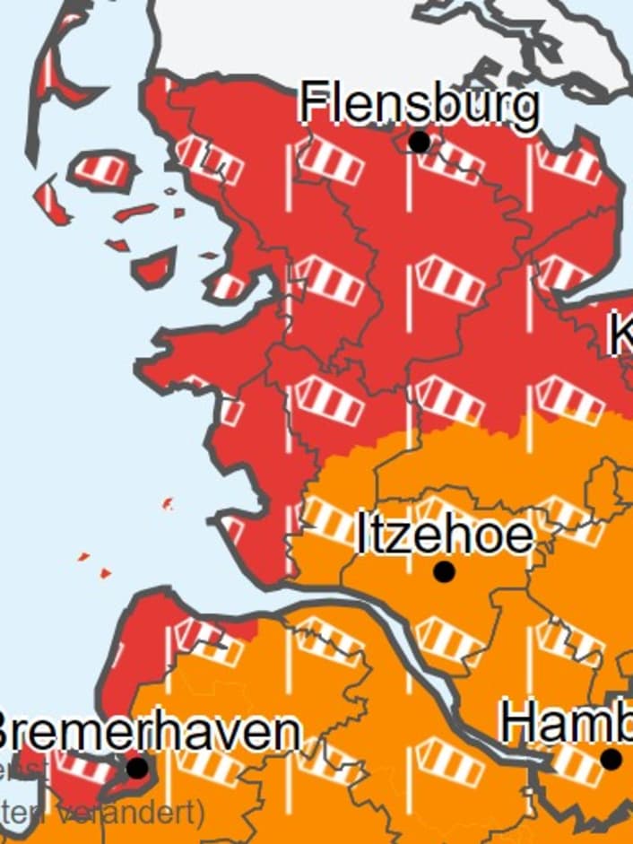 Beware, gale-force winds over the North and Baltic Seas!