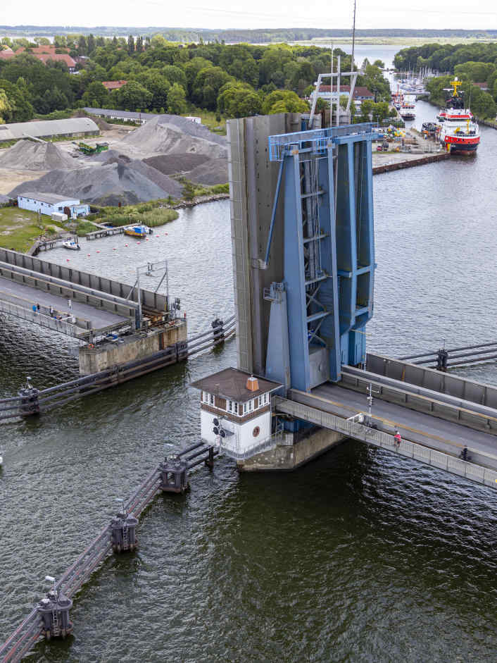 Le pont Ziegelgraben près de Rügen ne s'ouvre plus