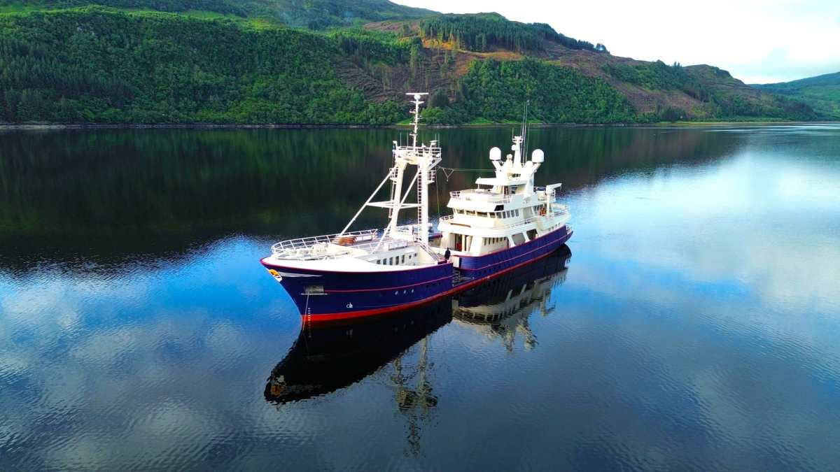 Explorer zum Verkauf: „Scintilla Maris“, Ex-Fischtrawler auf großer Fahrt