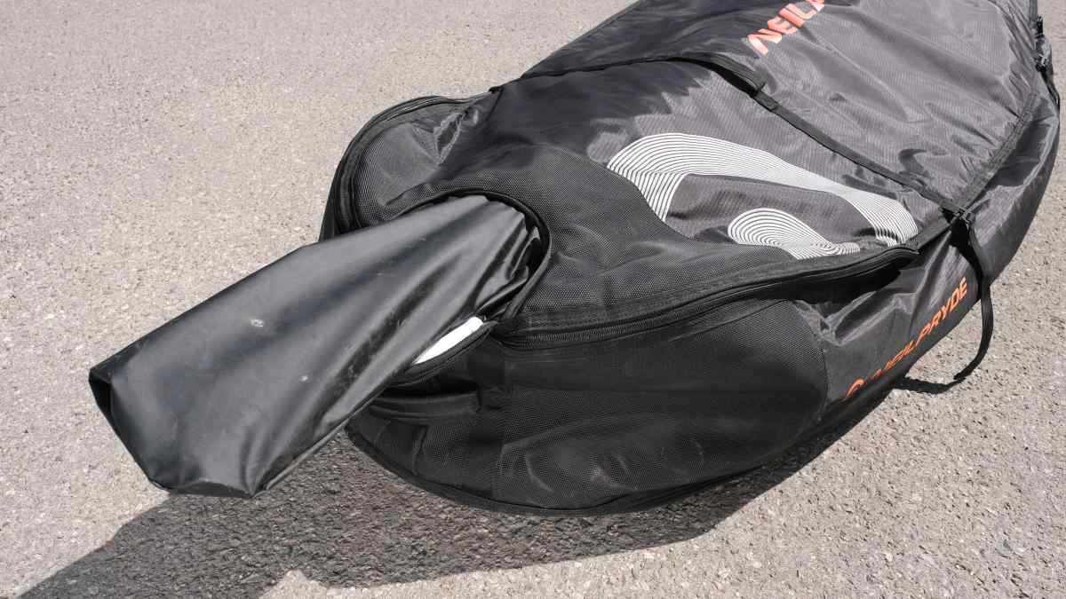 Tried out: New NeilPryde board bag with retractable stowage tube