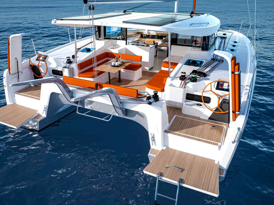 twin hulled yacht