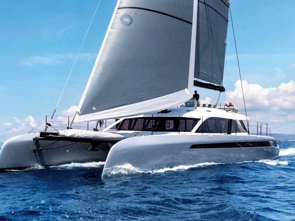 twin hulled yacht