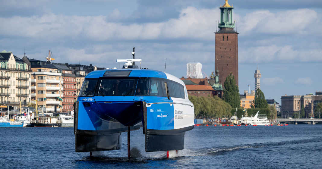 Candela P-12: World's first electric hydrofoil ferry in Stockholm | YACHT