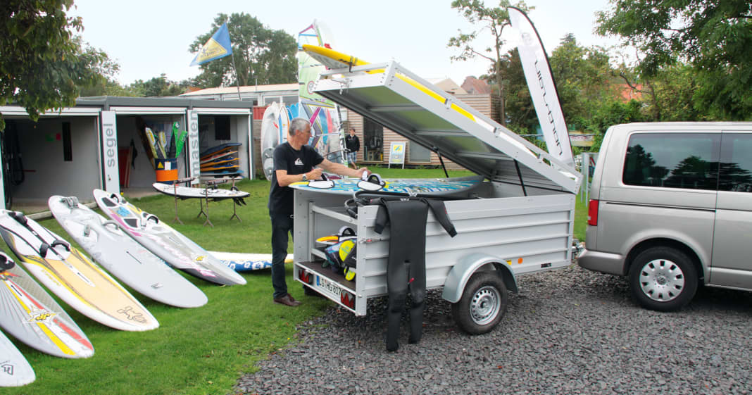 Surf trailers: Transporting equipment in the trailer - solutions, tips ...