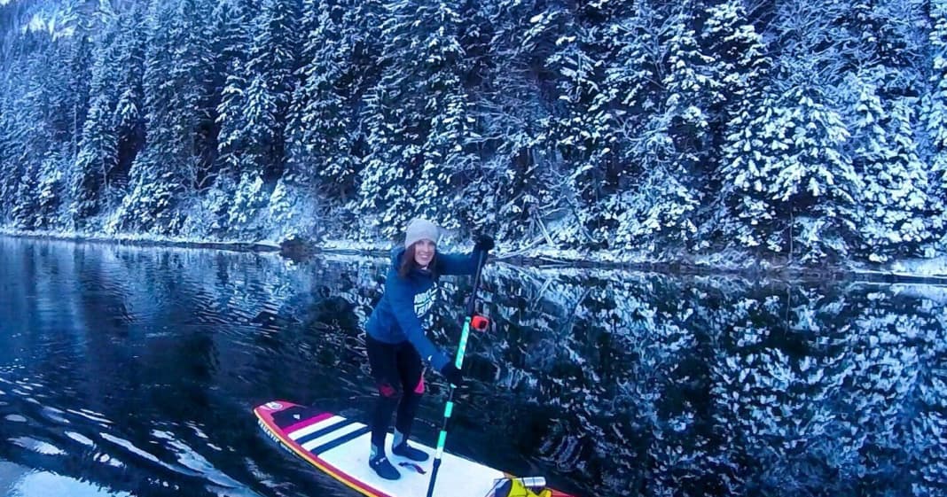 Einfach schön Standup Paddling im Winter so klappt’s ohne Erkältung