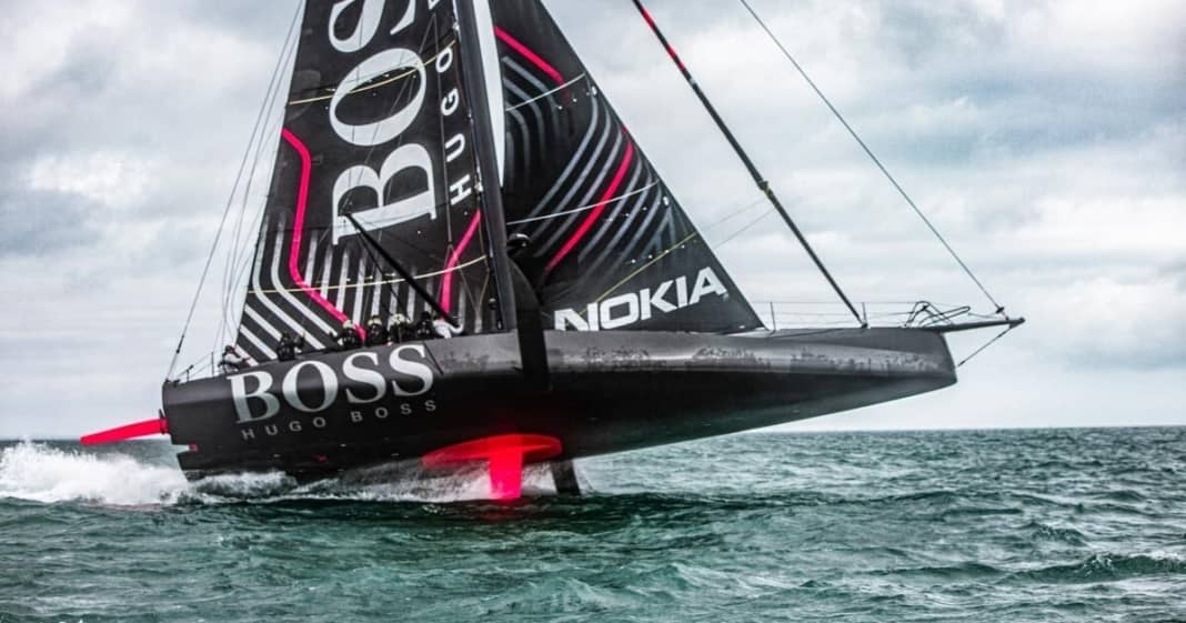 Imoca Open 60 The new Hugo Boss flies YACHT