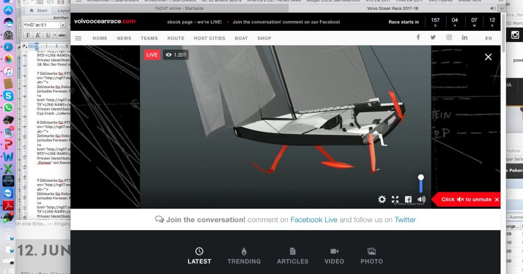 Volvo Ocean Race "doublewhopper" into the future on two boats YACHT