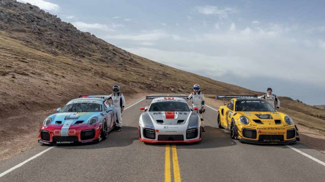 Porsche beim Pikes Peak ganz weit oben: 98. Angriff auf den Berg
