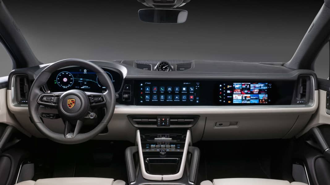 Neue Porsche Driver Experience debütiert im Cayenne: Innovative Interieur-Architektur