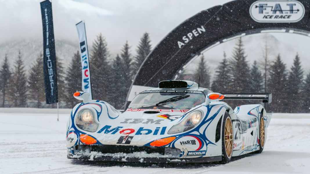 Ice Race Aspen: Porsche 911 GT1 auf Eis