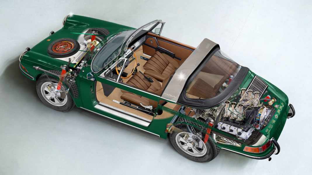 Porsche-Schnittzeichnungen: Den Dingen auf den Grund sehen