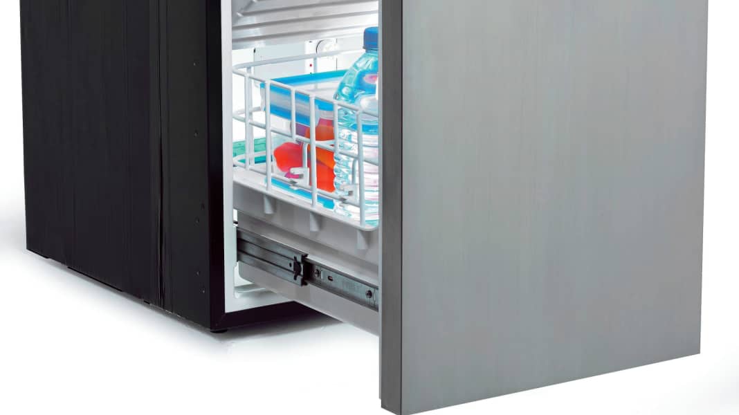 Space-saving fridge drawer
