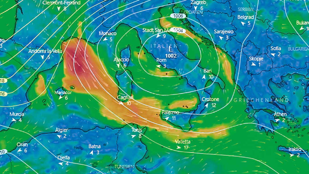 Weather: A consequence of climate change? Severe storms over the Mediterranean