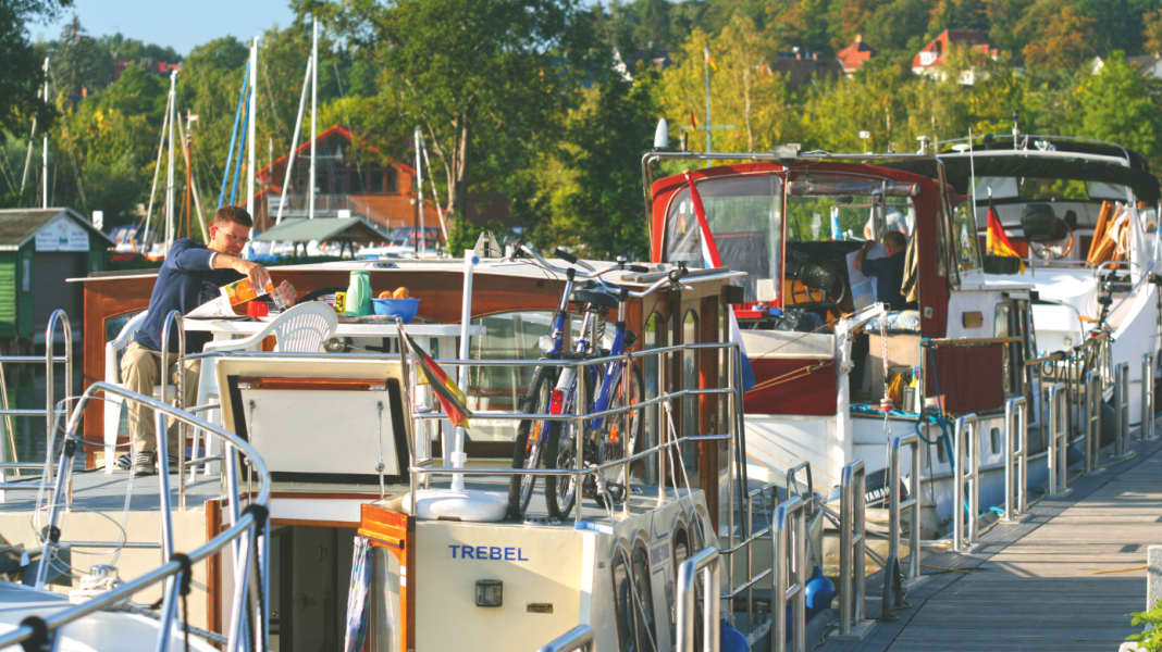 New moorings in Plau am See