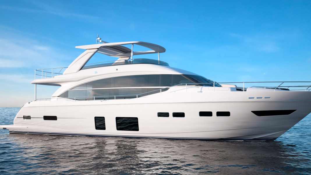 Princess 75 Motor Yacht: New model in the flybridge line - Always on top: The 24 metre flybridge from Princess