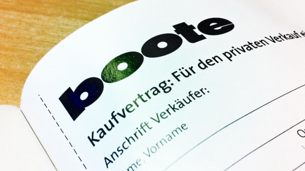 Kaufvertrag für Gebrauchtboote