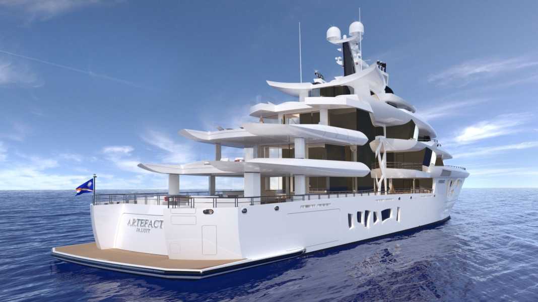 Nobiskrug presents details of the 80-metre "Artefact"