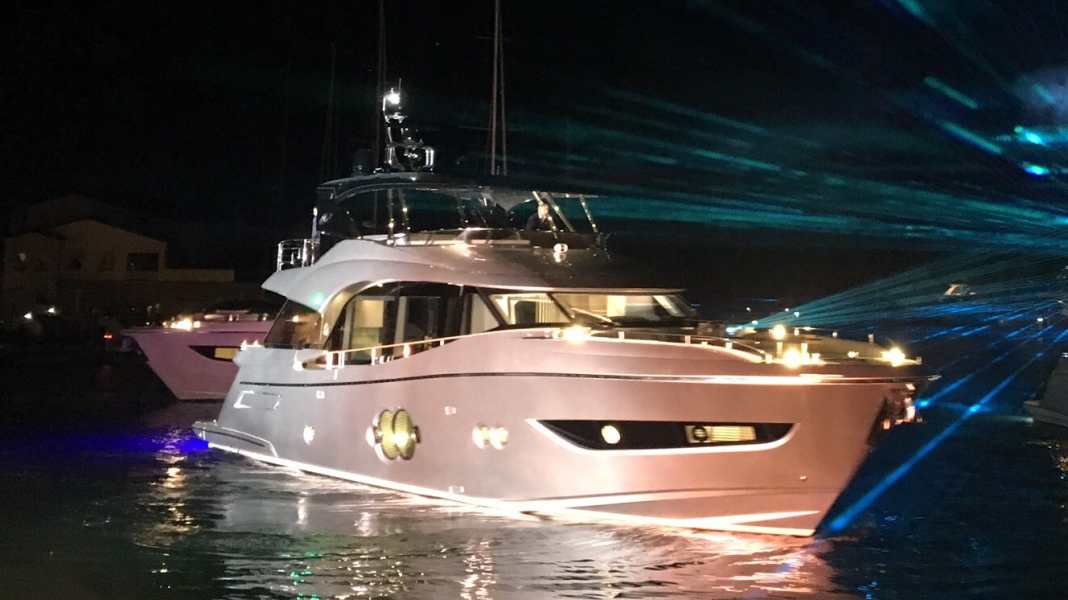 Model roundel at Monte Carlo Yachts