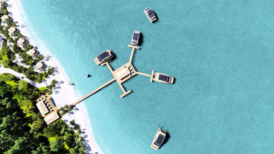 A resort for yachts