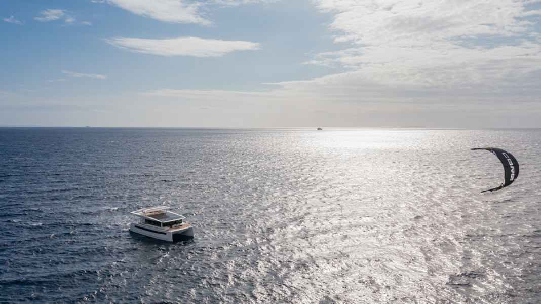 Kite upgrade for the Silent 60 electric catamaran