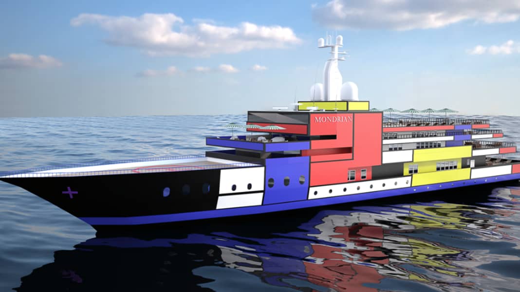 Red shark, white swan - luxury yachts