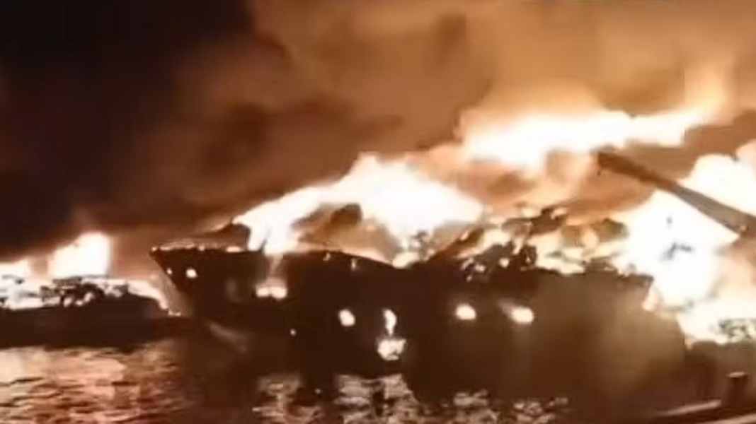 Disaster: Fire catastrophe destroys luxury yachts in Turkish marina