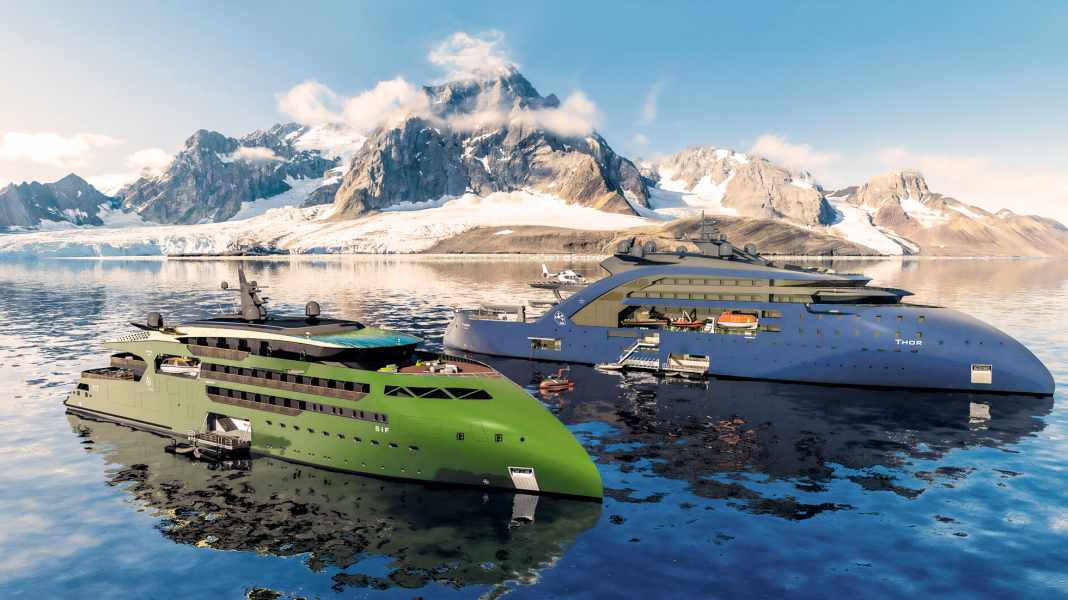 "Thor": Self-sustaining electric ship with thorium molten salt reactor