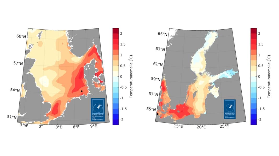 Wetter und Klima: Temperaturanstieg der Nord- und Ostsee setzt sich fort