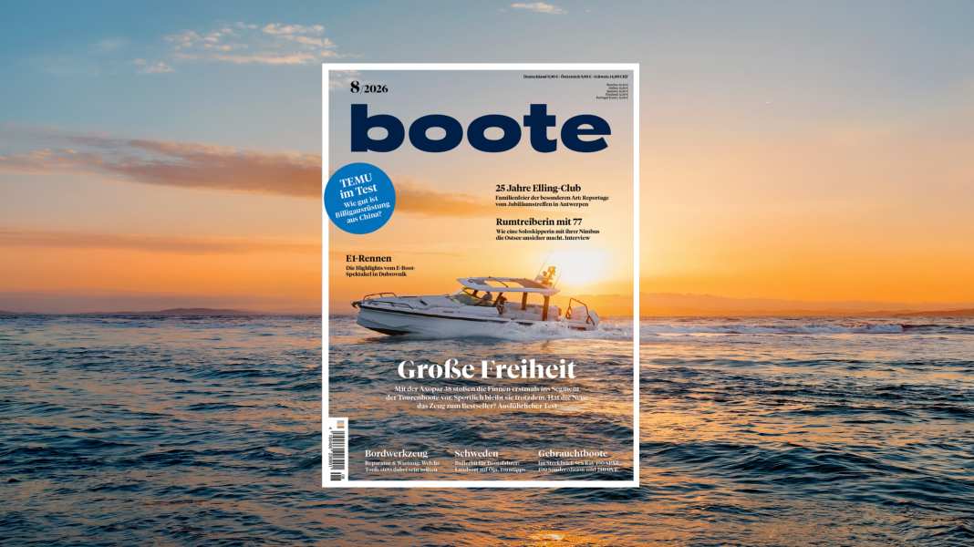 BOOTE 8/26: Foil-Spektakel, Weltpremiere im Test und Tipps zum Gebrauchtbootkauf