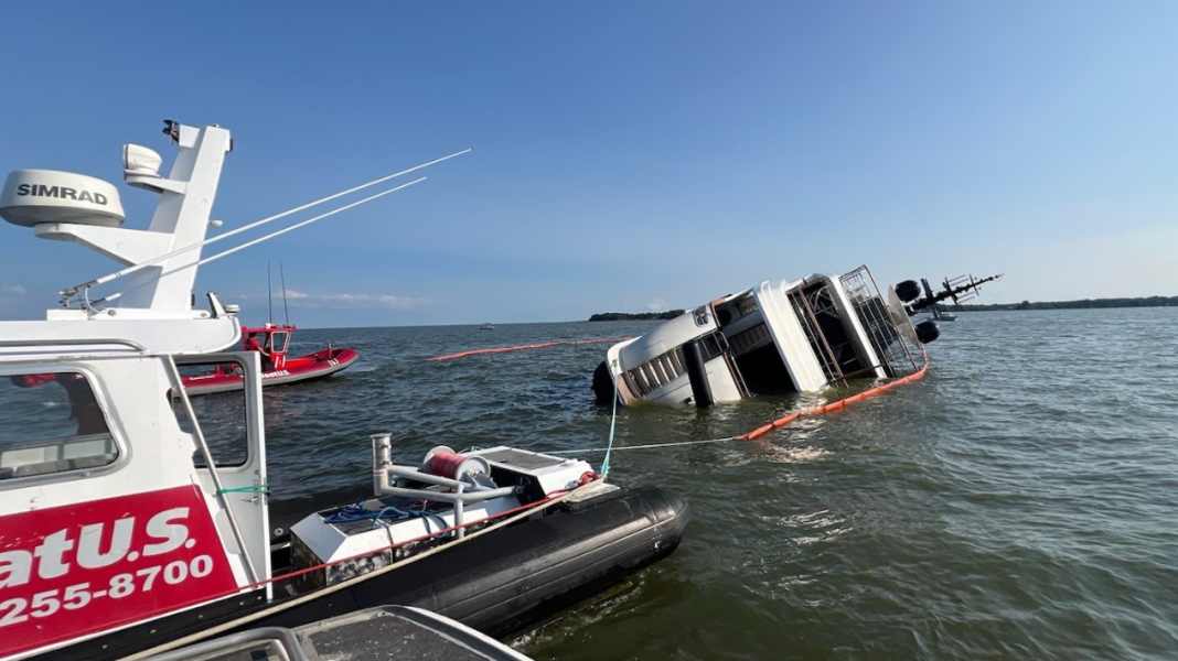Seenot: 38-Meter-“Lovebug” läuft in Chesapeake Bay auf Grund – fünf Personen gerettet