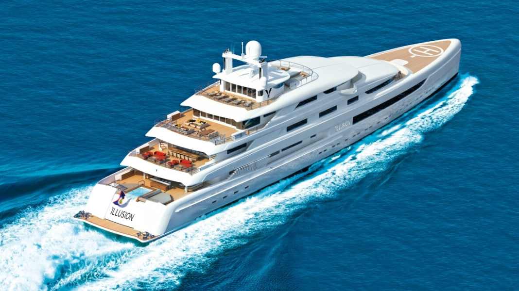 Pride Mega Yachts sold 89-metre "Illusion"