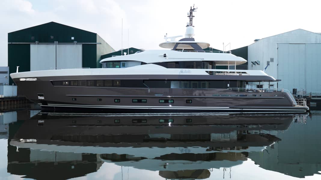 Unterwasser-Spoiler für Heesen-Yacht