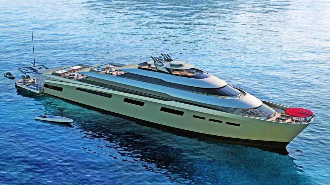 Fincantieri: 99 Meter verbrennen mit Duel-Fuel auch Flüssiggas.